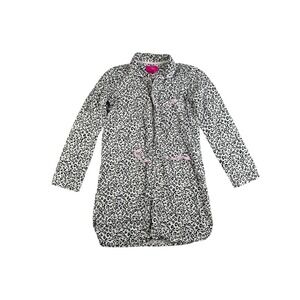 Victoria's‎ Secret Leopard Print Button Up Nightgown Sleep Shirt Women's XS